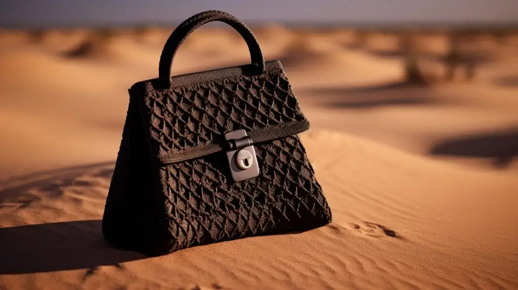 Sac de luxe dans le désert