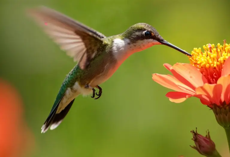 Colibri dans une fleur
